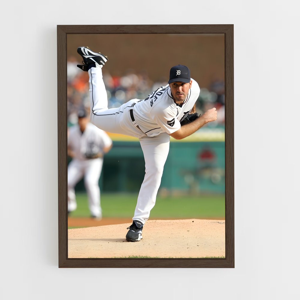 Poster Le Lancer de Verlander – affiche Baseball (vue 5)